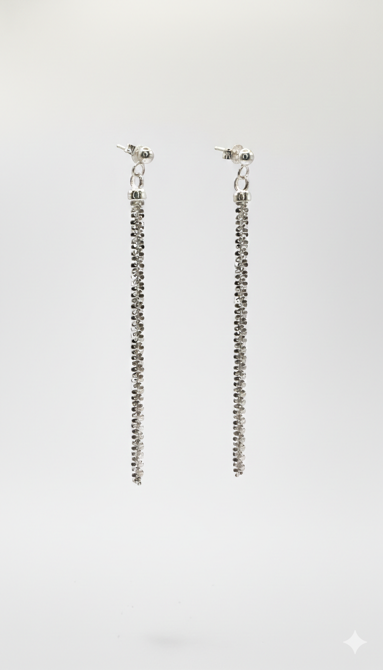 Rock Sparkle Earrings 3.4mm