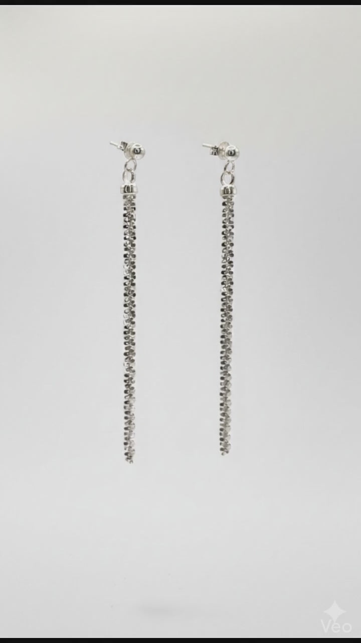 Rock Sparkle Earrings 3.4mm